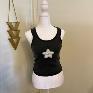 The Laundry Room Star Ribbed Tank Top – Vintage Style – Size S
